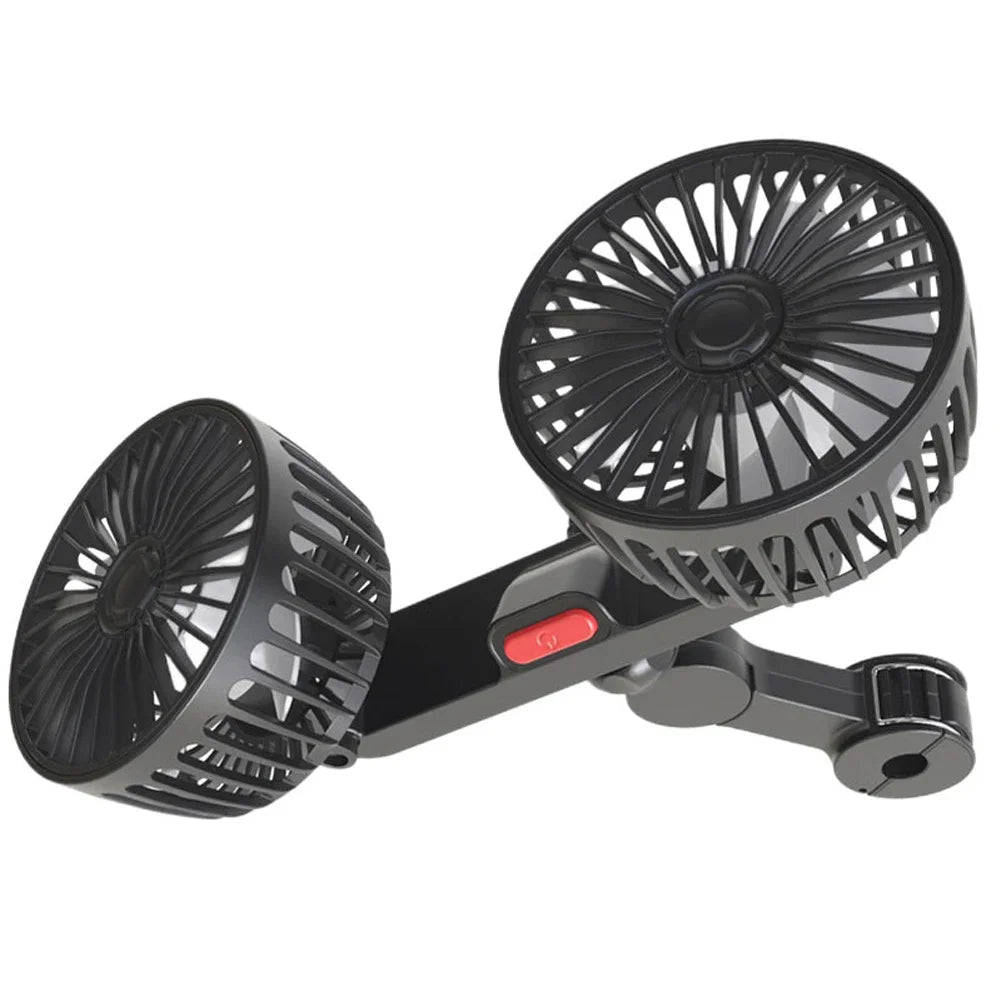 Dual-Head Fan for Car Seats Dual-Head Fan for Car Seats